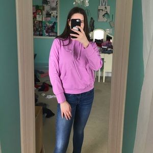 Pink/magenta lightweight Champion hoodie